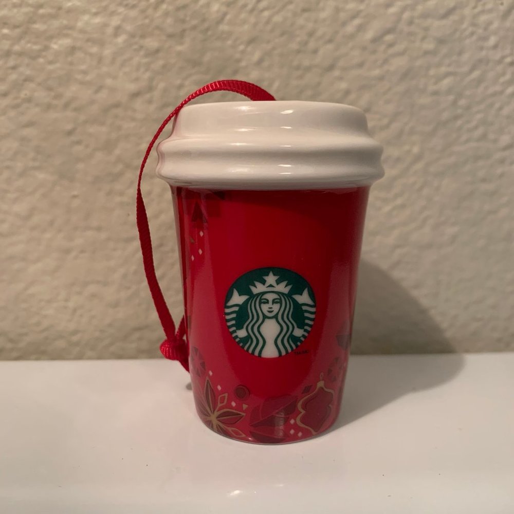 Starbucks 2013 To-Go Red Cup Ceramic Ornament